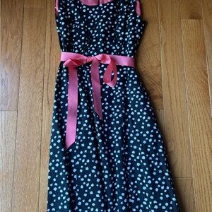 Amanda Lane Black and White Sundress Sleeveless Scoop Neck Wedding Guest